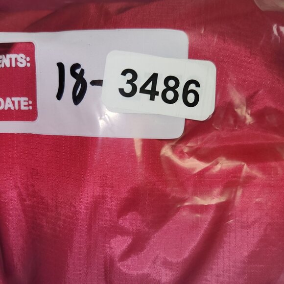 Lands End Girls Medium 10/12 Pink Hooded Windbreaker Jacket 3486 - Picture 7 of 8